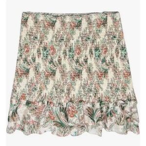 NWOT Veronica Beard Paisley smocked skirt.